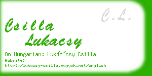 csilla lukacsy business card